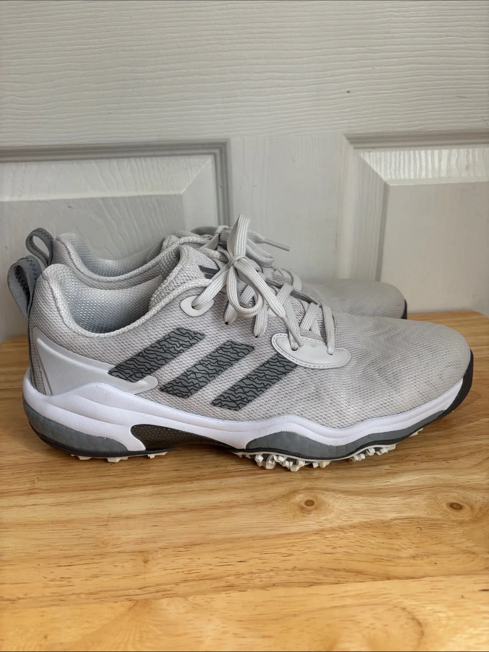 adidas white codechaos 25 spikeless golf shoes white size 10.5 lightstrike